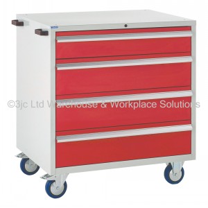 Euroslide Storage Cabinet Mobile 4 Drawers